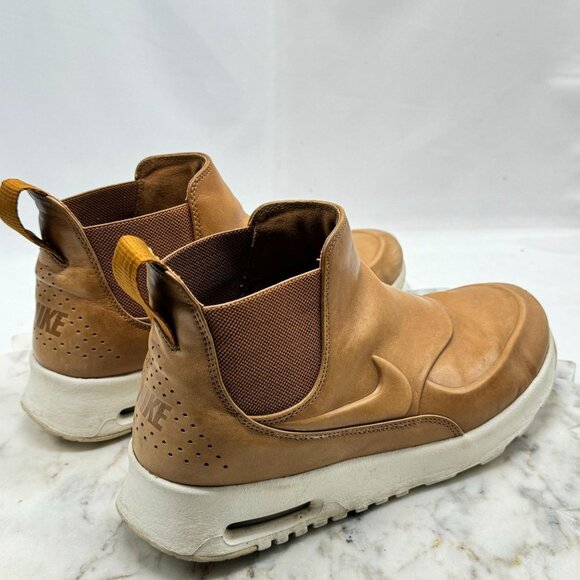 Nike Air Max Thea Mid Ale Brown Tan Sz8.5 859550-200 Slip On Leather Ankle Boots - Picture 7 of 16